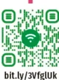 Código QR verde enmarcado con el enlace bit.ly/3VfglUk para ver el video "Participamos en comunidad y las cosas cambian".