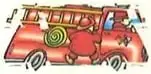 Ilustración de un carro de bomberos.