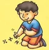 Ejemplos visuales de sumas y restas hasta 19 con casillas vacías para completar.