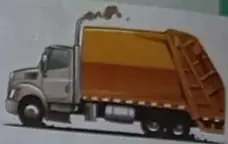 Ilustración de un camión recolector de basura.