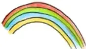 Arcoíris de colores.