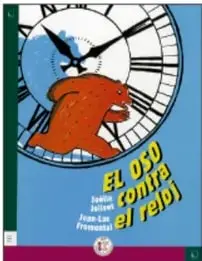 Portada del libro Un libro es un libro: una torre de libros de colores apilados y un gato.