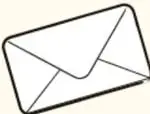 Ilustración de un sobre de carta.