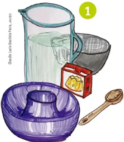 Columna con iconos que representan actividades del proyecto.