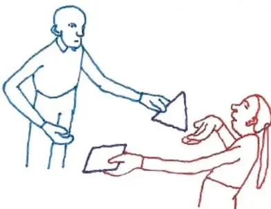 Ilustración de tres personas alrededor de una mesa, una de ellas escribiendo, representando al regidor.