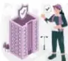 Icono de una alarma sísmica o detector de sismos.