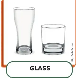 Dos vasos de vidrio (GLASS).