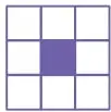 Secuencia de cuadrículas: Figura 1 con 1 cuadro pintado, Figura 2 con 2 cuadros pintados en fila, Figura 3 con 3 cuadros pintados en fila y Figura 4 con un signo de interrogación.