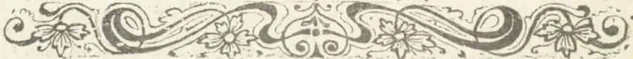 Ornamento floral decorativo con roleos y flores, típico de la imprenta de la época.