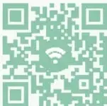 Código QR verde para acceder al cuadernillo de autocuidado.