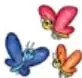 Mariposas volando.
