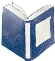Ilustración de un libro abierto de portada azul; crédito de la fotografía o ilustración: Mónica Mendoza Cruz, Ciudad de México.