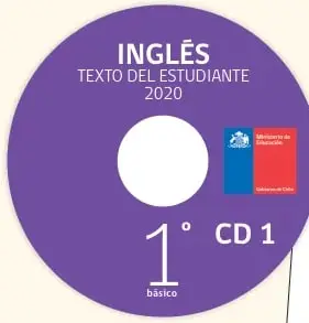 Disco CD 1 de Inglés, Texto del Estudiante 2020, 1° básico.