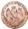 Fotografía del anverso de una moneda de la República Mexicana, 1/4 de Real, Sonora, 1859, de cobre, diámetro 32 mm, Colección Casa de Moneda de México, Museo Numismático Nacional.