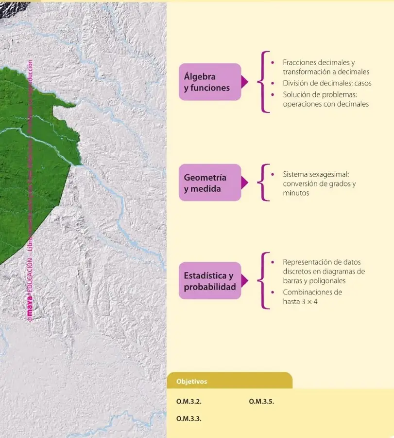 Mapa físico con relieve y ríos de una parte del territorio ecuatoriano.
