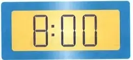 Reloj analógico con la manecilla larga en el 12 y la corta en el 8, que indica las ocho en punto.