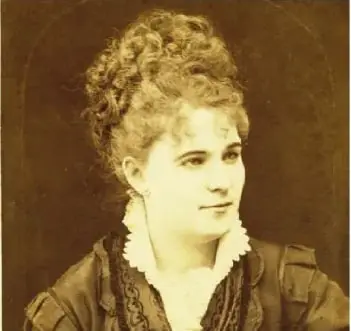 Retrato de Marietta de Veintimilla, escritora y figura política ecuatoriana vinculada al surgimiento del movimiento feminista.