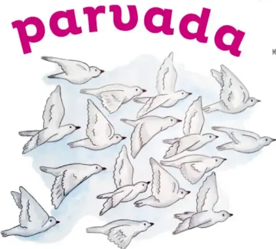 Ilustración de una parvada: muchas palomas o aves blancas volando juntas hacia arriba.