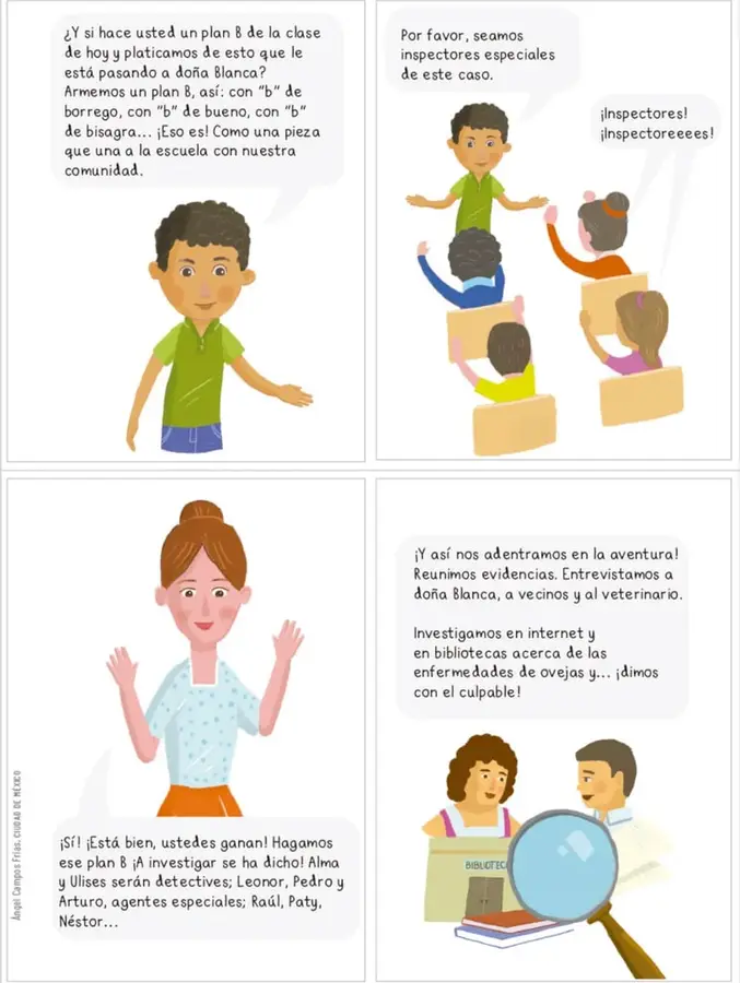 Figura 1 de Proyectos Comunitarios. Libro de Educación Primaria Grado 6° Ciclo Escolar 2025 - 2026
