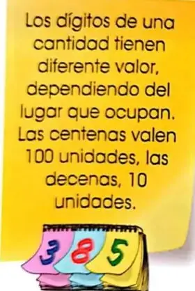 Lupa que resalta el número $543$ para analizar el valor de sus dígitos.