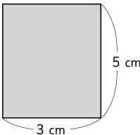 Rectángulo gris con ancho 7 cm y largo desconocido.