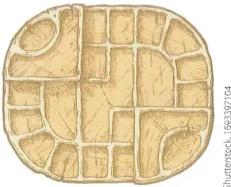 Imagen de una yupana, conocida también como ábaco inca.