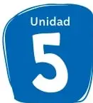 Tres pestañas numeradas 3, 4 y 5 con los colores morado, naranjo y azul, que identifican cada unidad.