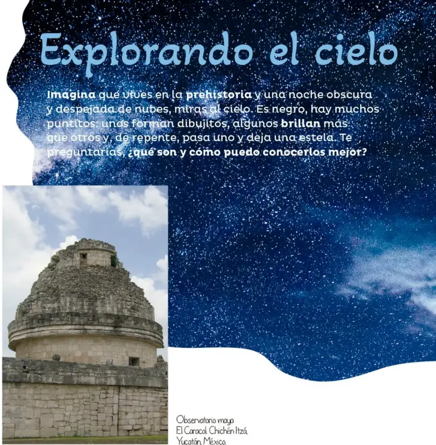 Cielo nocturno profundo, muy oscuro y lleno de estrellas brillantes, que ocupa la parte superior de la página.