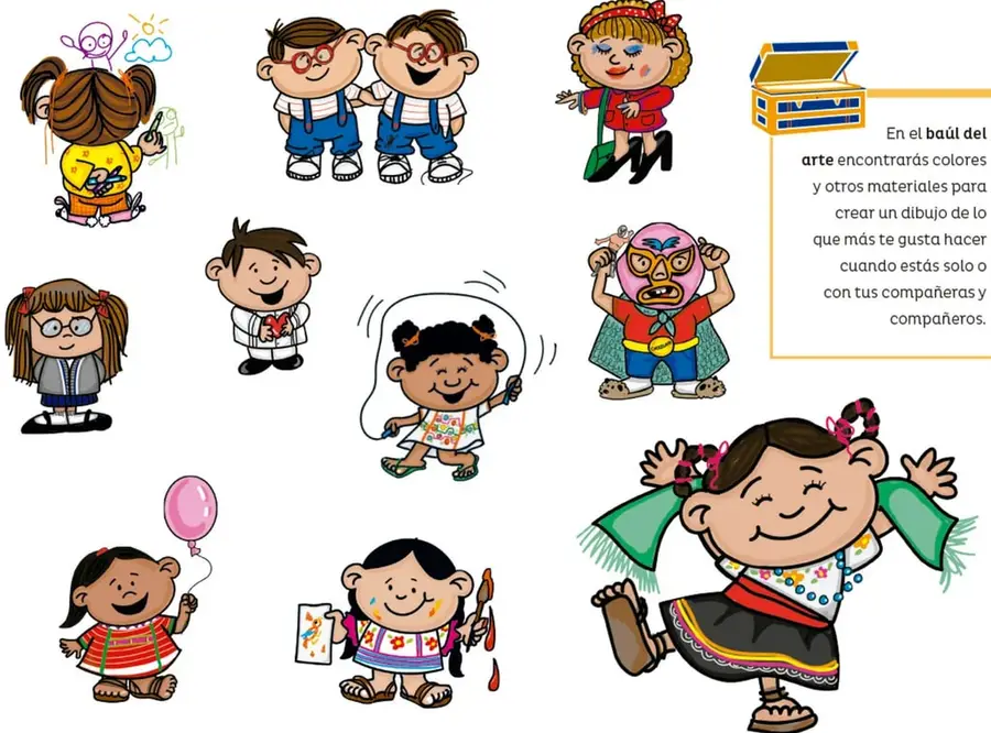 Figura 1 de Múltiples lenguajes.   Libro de Educación Preescolar Grado 2°  Ciclo Escolar 2025 - 2026