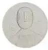 Fotografía del anverso de la medalla 'Hombre en Rosa' de Rufino Tamayo, con ficha técnica (1 onza, plata, 38 mm).