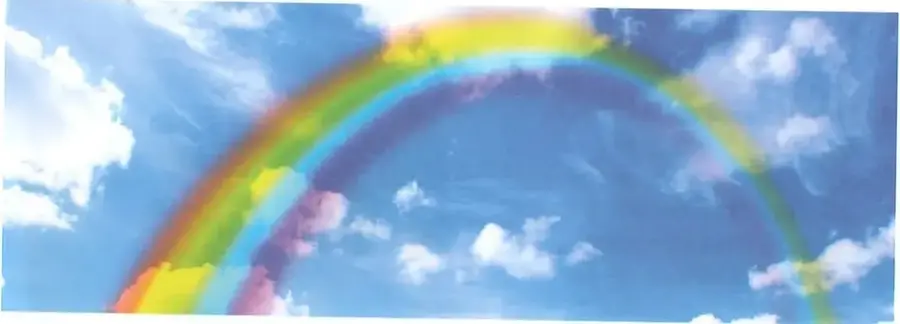 Diagrama en el que la luz del Sol atraviesa un prisma y se separa en un espectro de colores.