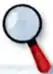 Icono de lupa para 'Sugerencias para investigar'