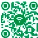 Código QR verde que enlaza al recurso bit.ly/45mt62Z con íconos WiFi y redes sociales.