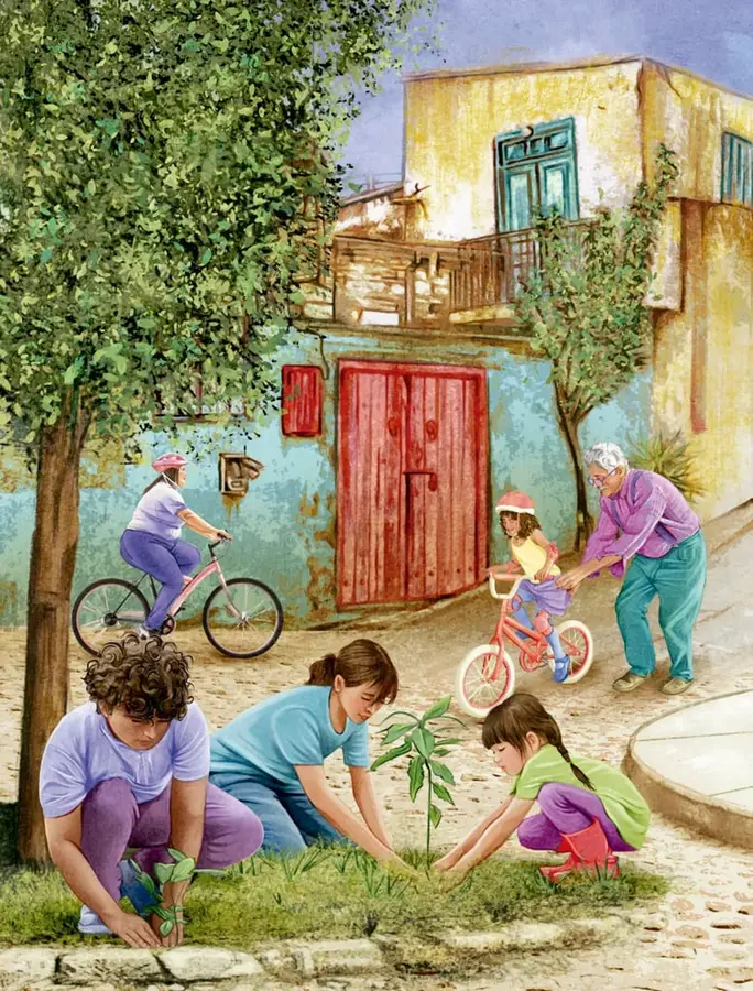 Figura 1 de Proyectos Comunitarios. Libro de Educación Primaria Grado 1° Ciclo Escolar 2025 - 2026