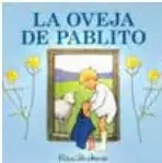Portada del libro "La oveja de Pablito" con ilustración de una oveja y un niño.