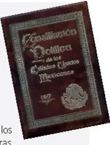 Imagen de la portada de la Constitución Política de los Estados Unidos Mexicanos de 1917.