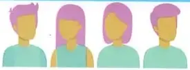 Ilustración de varias personas y globos de diálogo, relacionada con la competencia comunicacional.