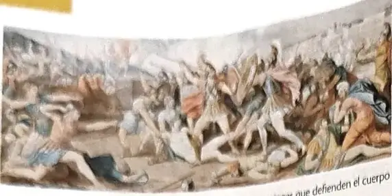 Imagen de una escultura relacionada con la mitología clásica, usada para presentar la actividad interdisciplinaria de literatura y arte.