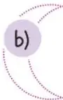 Tres globos de diálogo con las preguntas a), b) y c) del ejercicio 4.