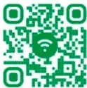 Códigos QR verdes con icono de WiFi para acceder al video de cada cortometraje, acompañados del enlace bit.ly.