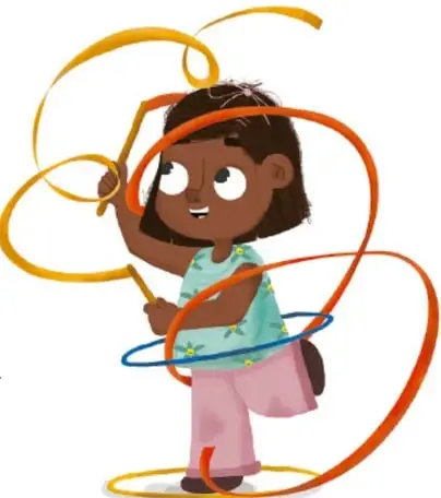 Ilustración de una niña saltando la cuerda (Cristian Rafael Sánchez Domínguez, HIBAL60).