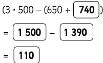 Expresión aritmética con paréntesis y resultado 110.