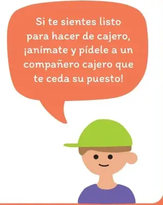 Niño con gorro verde pensando, con globo de diálogo.