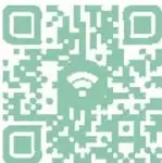 Código QR verde con enlace al video Los Hernández: http://bit.ly/40qkWmy