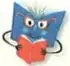 Ícono de un libro acompañado de un personaje, asociado con la interdisciplinariedad.