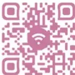 Código QR en color rosa para acceder al artículo recomendado sobre asertividad.