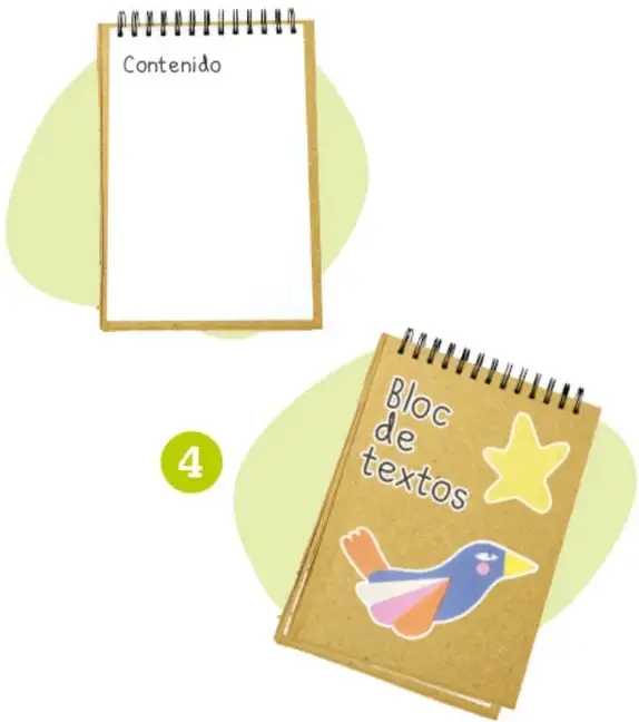 Dos piezas rectangulares de cartón color kraft.