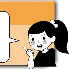 Recuadro naranja con el título 'Pistas' y dos niñas que explican las propiedades de la división.