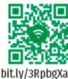 Código QR verde con enlace bit.ly/3RpbgXa y un ícono central de señal/wifi.