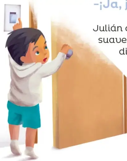 Ventana con cortinas azules moviéndose y un cuadro con el retrato de un niño.